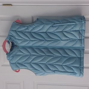Eddie Bauer down filled blue vest